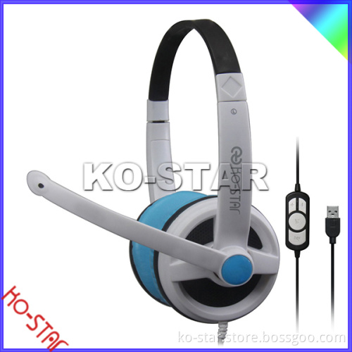 Stylish Hi-Fi Stereo Gaming Internet Meeting Cheap Mutimedia Studio Stereo headset for Computer